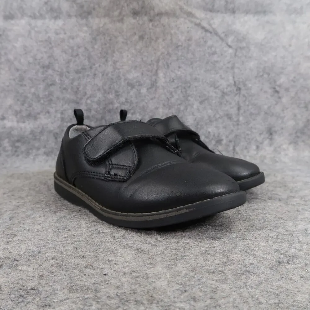 Wonder Nation Shoes Toddler Boys 11 Oxford Classic Black Easy On Strap Formal